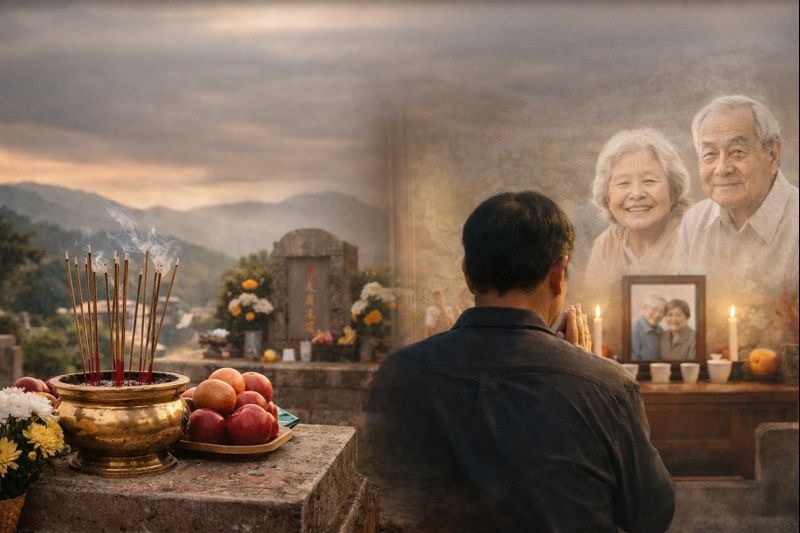 翰鑫福龍紀念園夢見祖先AI生成圖