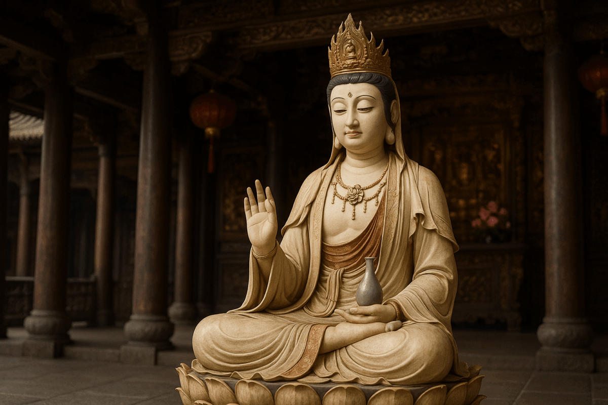 翰鑫福龍紀念園AI生成觀世音菩薩像
