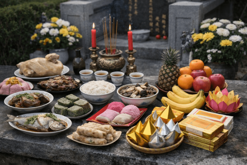 翰鑫福龍紀念園AI生成掃墓祭祀習俗